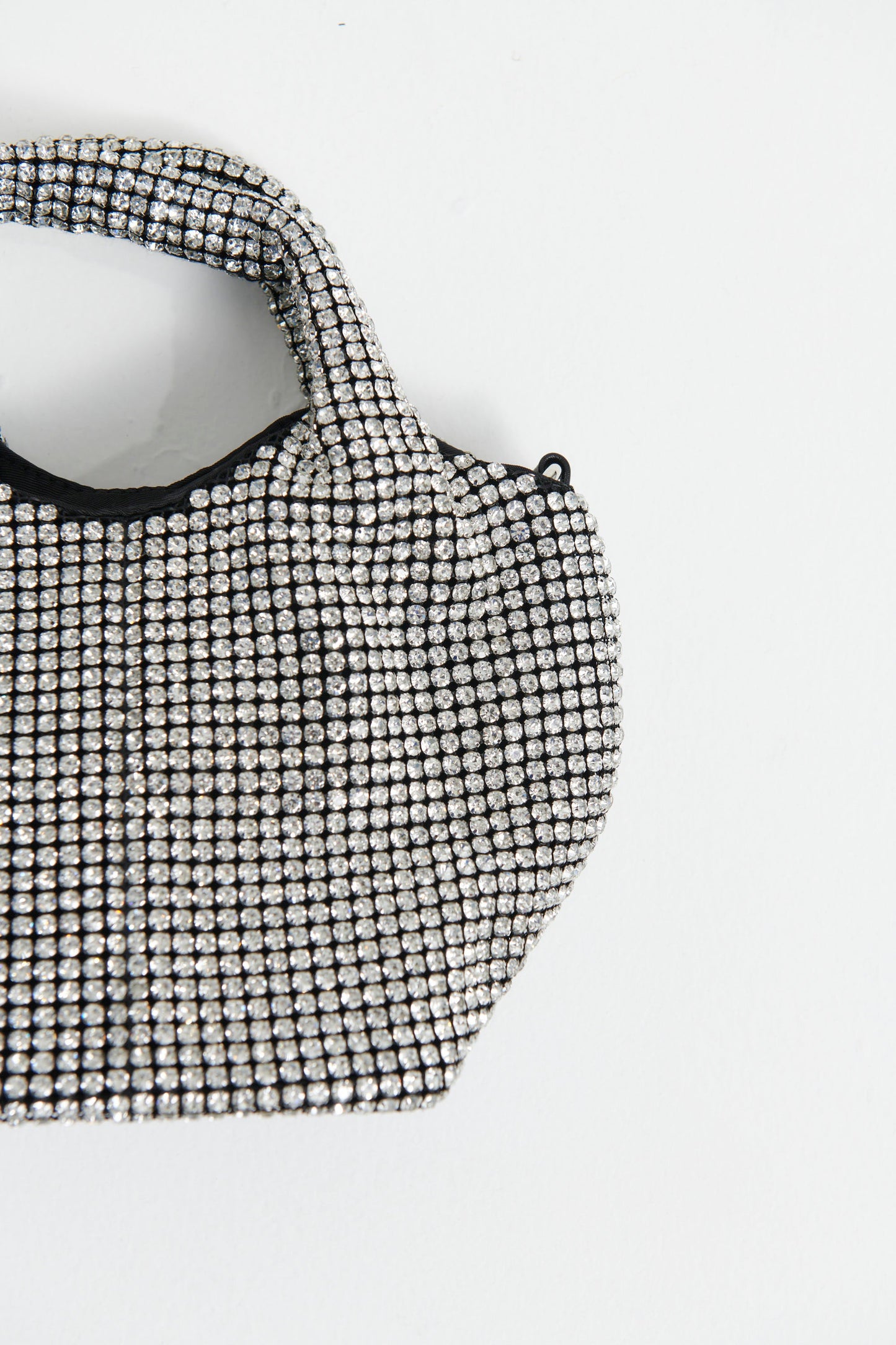 Janelle Rhinestone Bag Silver