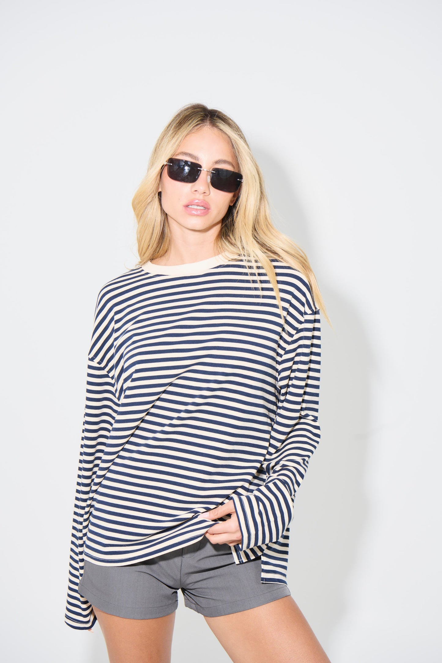 Asher Long Sleeve Cream - FINAL SALE