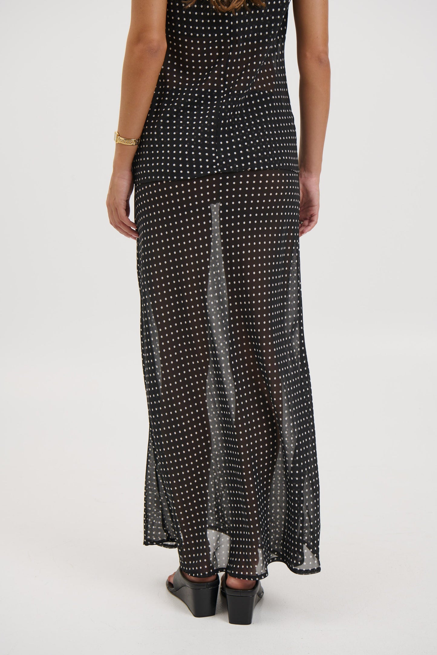 Jemma Sheer Skirt Black