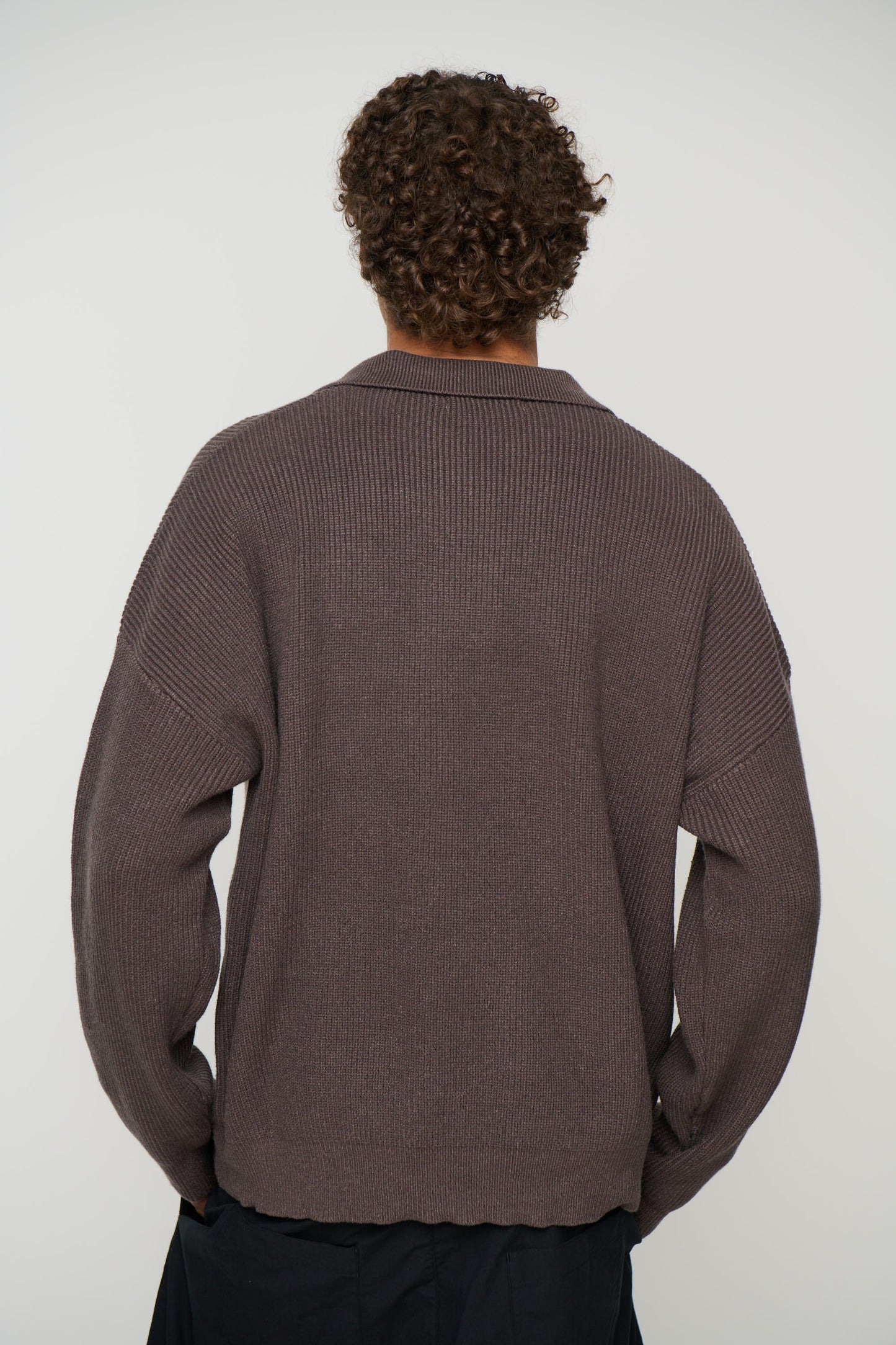 Jay Knitted Polo Mocha