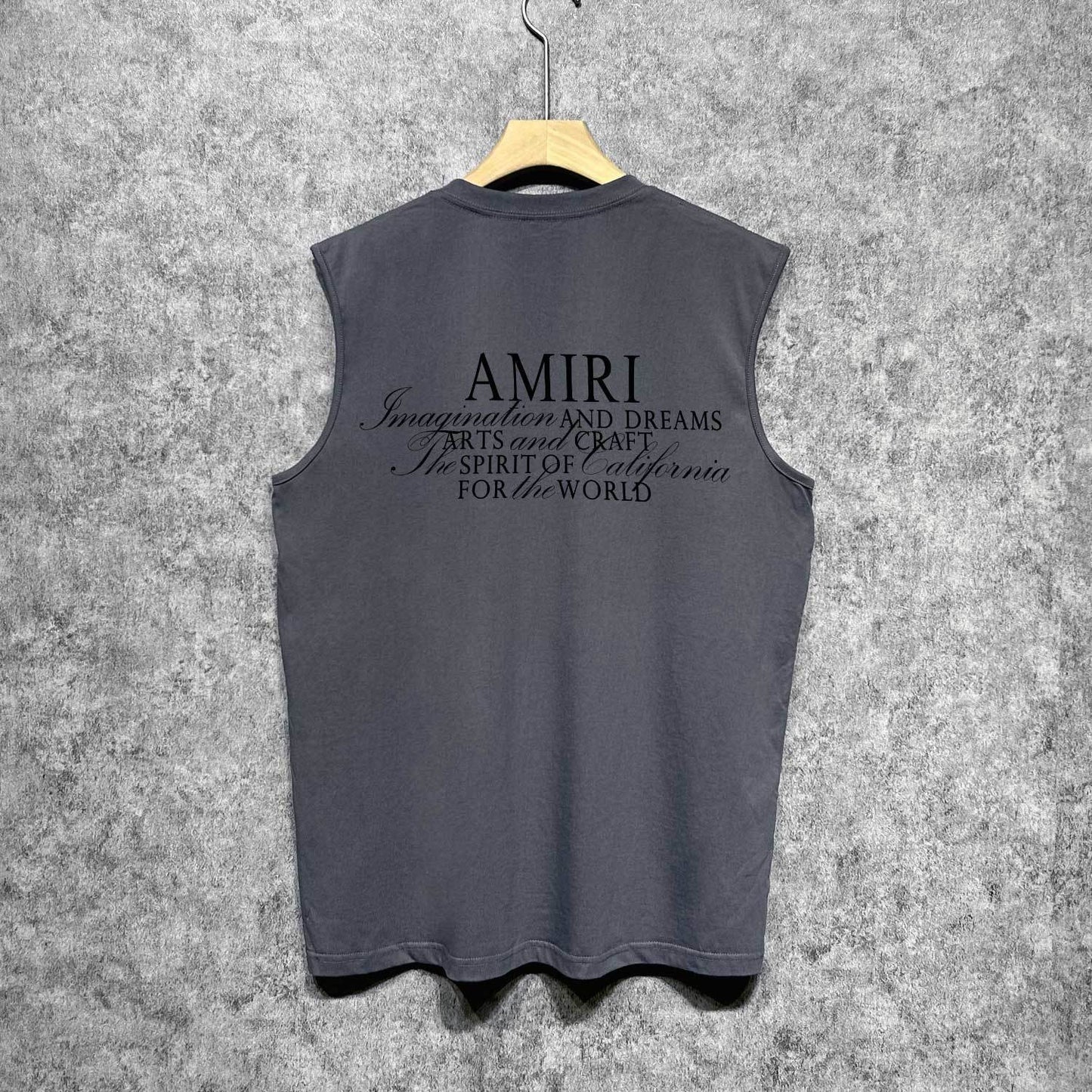 Amiri tank top hollywood art word printing
