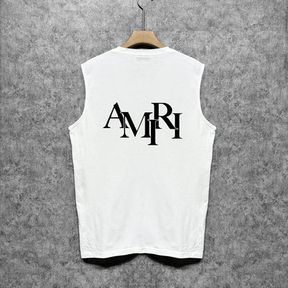Amiri tank top with overlapping letter print