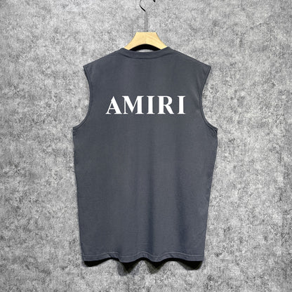 Amiri tank top new thick letterprinting