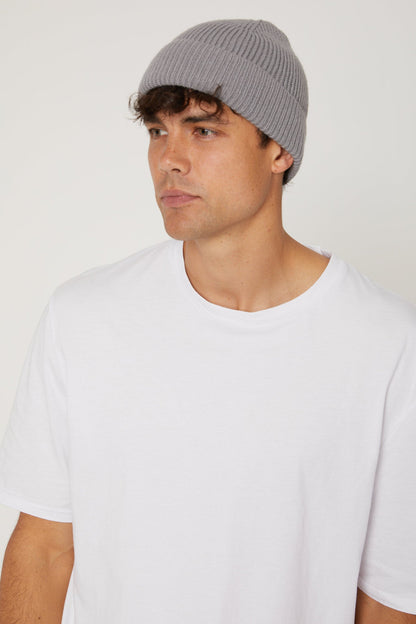 Folded Beanie Grey