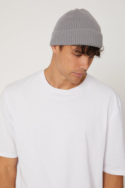 Folded Beanie Grey