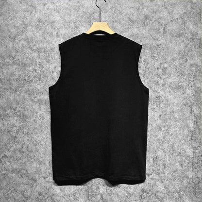 Amiri tank top gold lion print