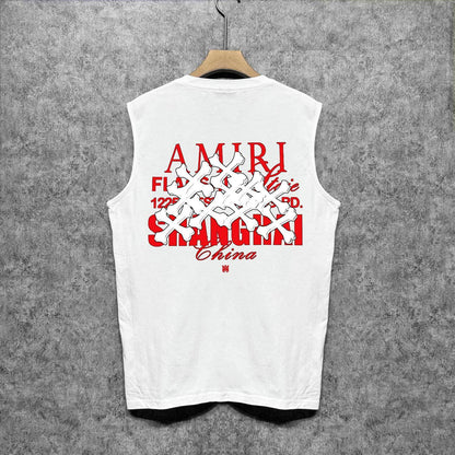 Amiri tank top bone print