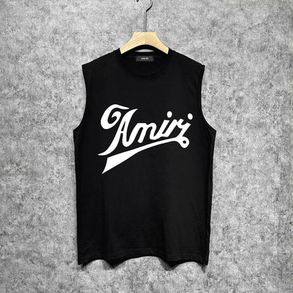 Amiri tank top with flowing letter print