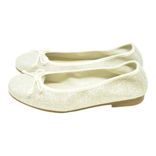1536 - Gold Glitter Flats for Girl by London Kids