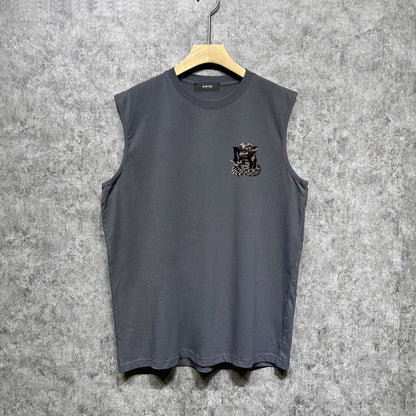 Amiri tank top giant snake letter print