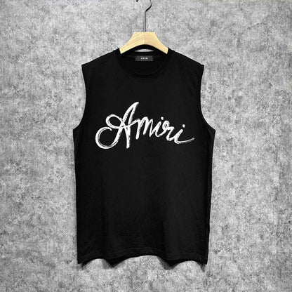 Amiri tank top with snake letter printing