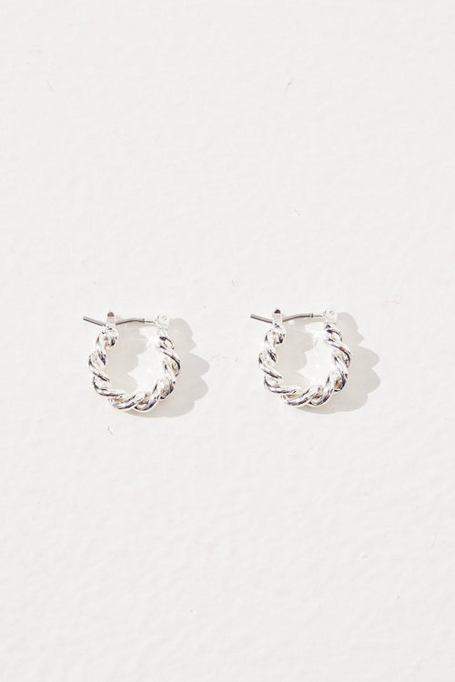 Leila Hoop Earring Silver