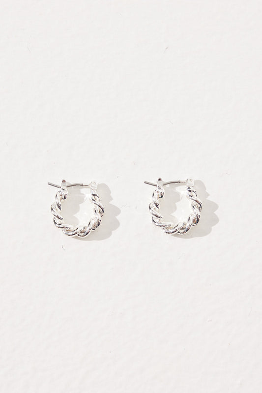 Leila Hoop Earring Silver