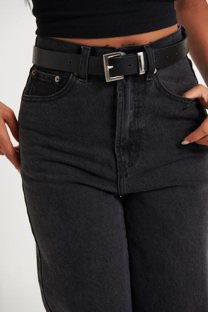 Half Square Basic Belt Silver