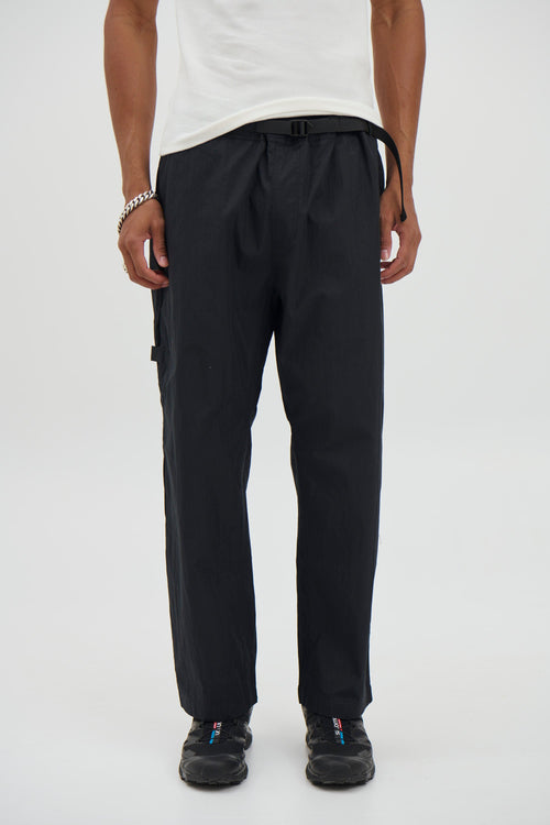 Charlie Baggy Nylon Pant Black