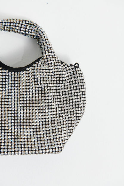 Janelle Rhinestone Bag Silver