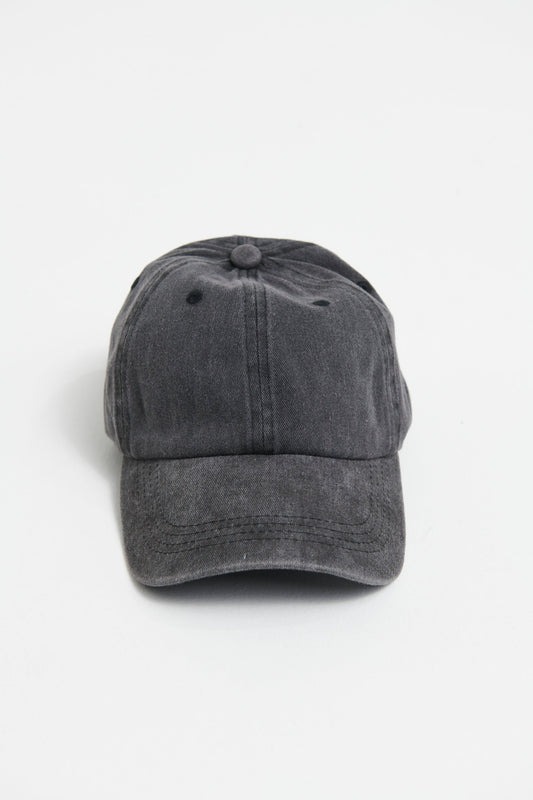 Caitlin Cap Washed Black