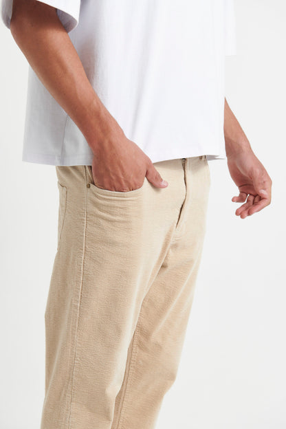 Leon Cord Pant Oat - FINAL SALE