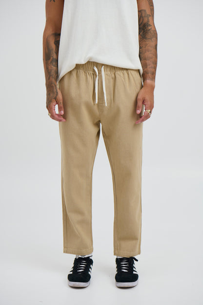 Drill Jogger Pant Sand - FINAL SALE