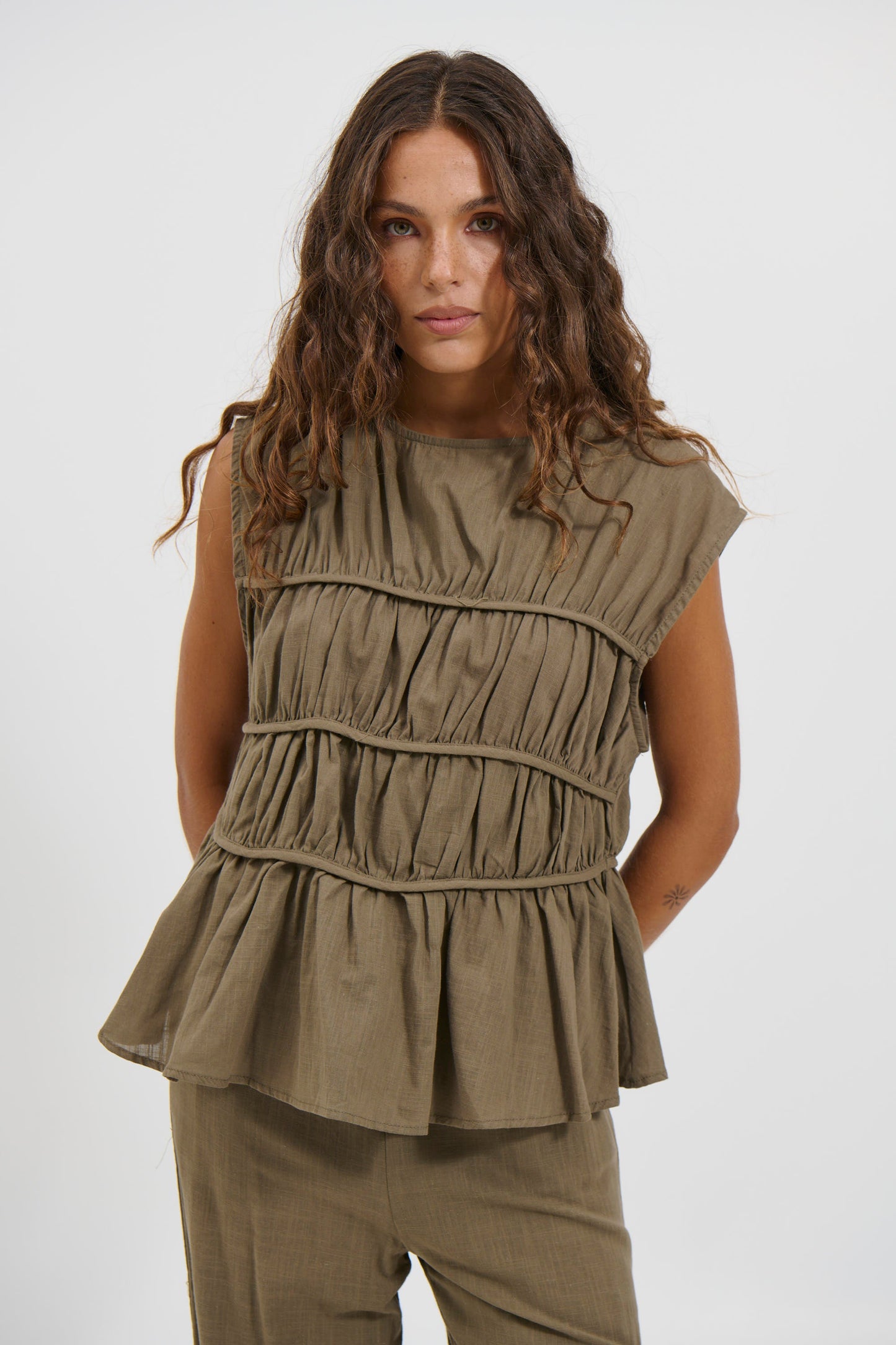 Cara Set Khaki - FINAL SALE
