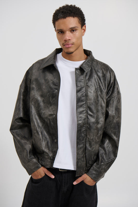 Bowie Bomber Washed Black - FINAL SALE