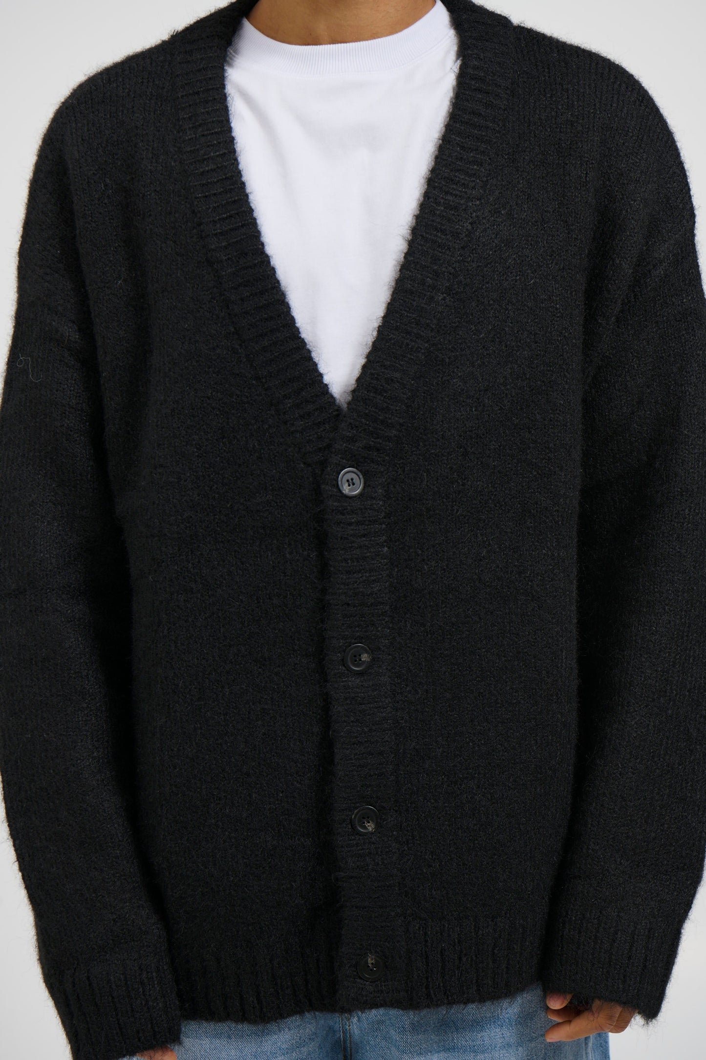 Knitted Oversize Cardigan Black - FINAL SALE