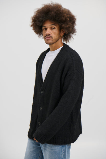 Knitted Oversize Cardigan Black - FINAL SALE