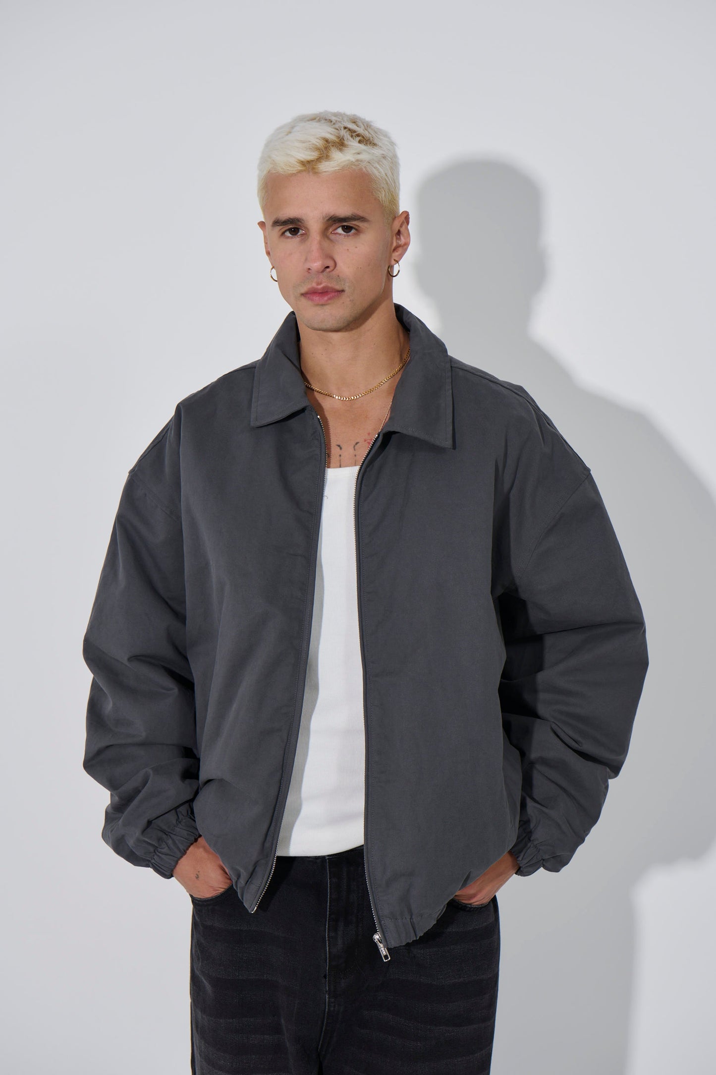 Arik Washed Bomber Stone