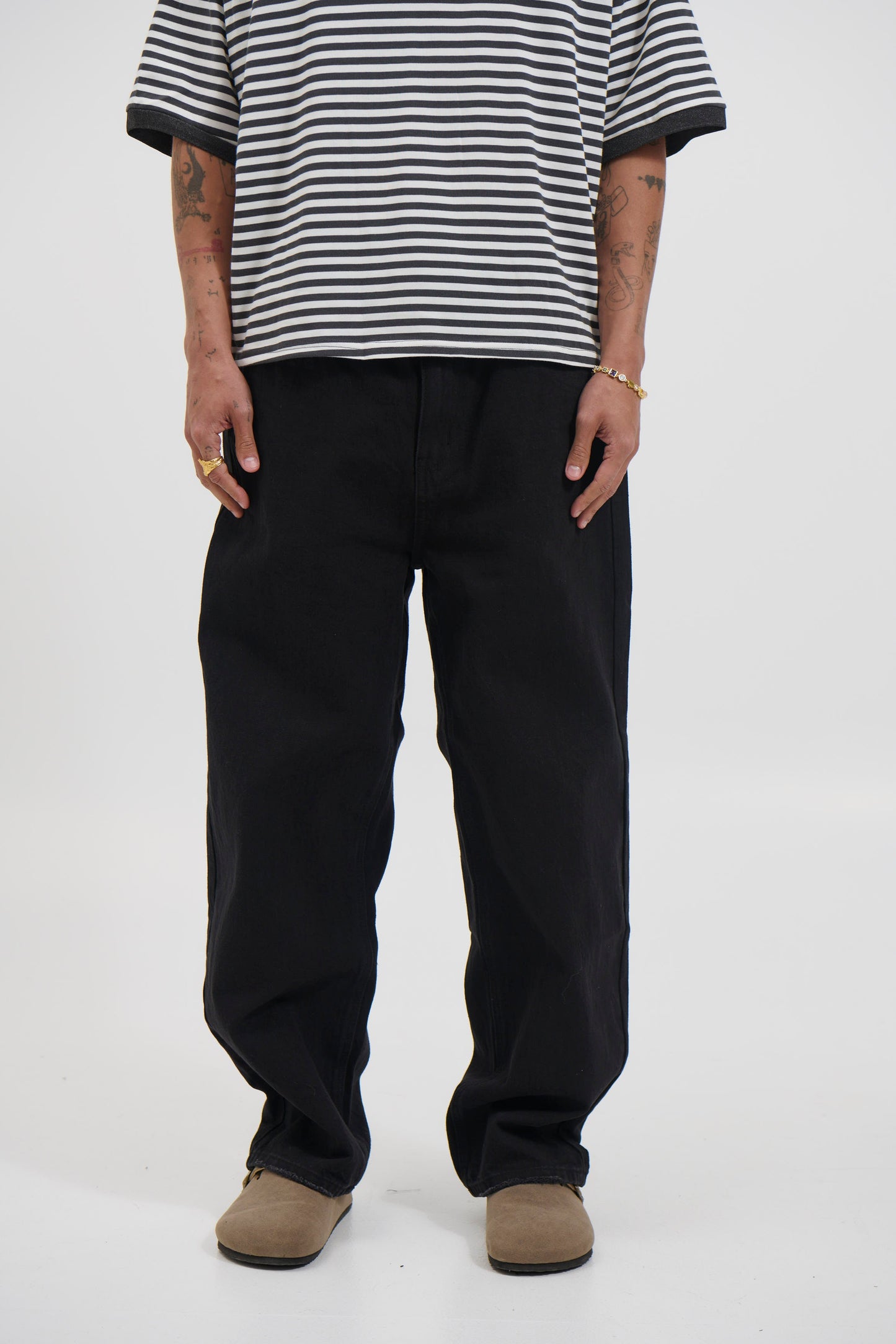 Louis Baggy Denim Black