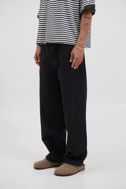 Louis Baggy Denim Black