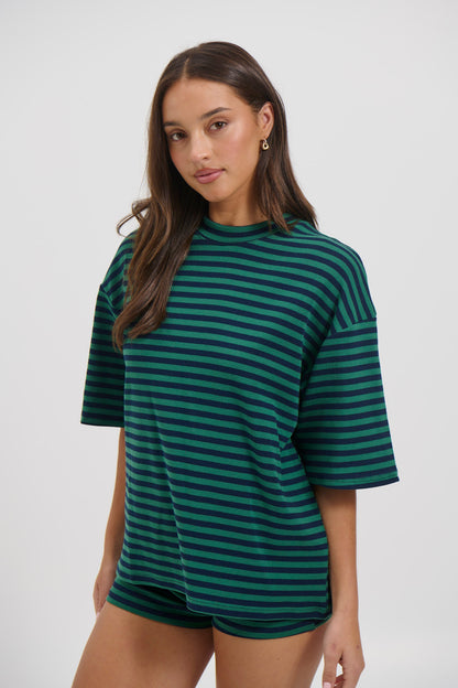 Charlene Oversized Tee Teal - FINAL SALE