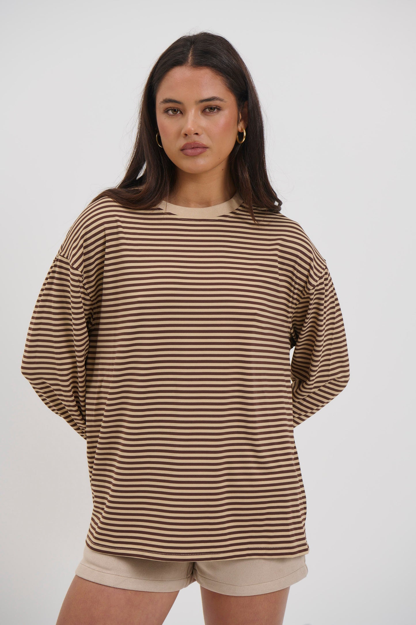 Asher Long Sleeve Latte - FINAL SALE