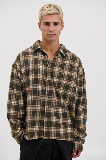 Brooklyn Check Shirt Brown