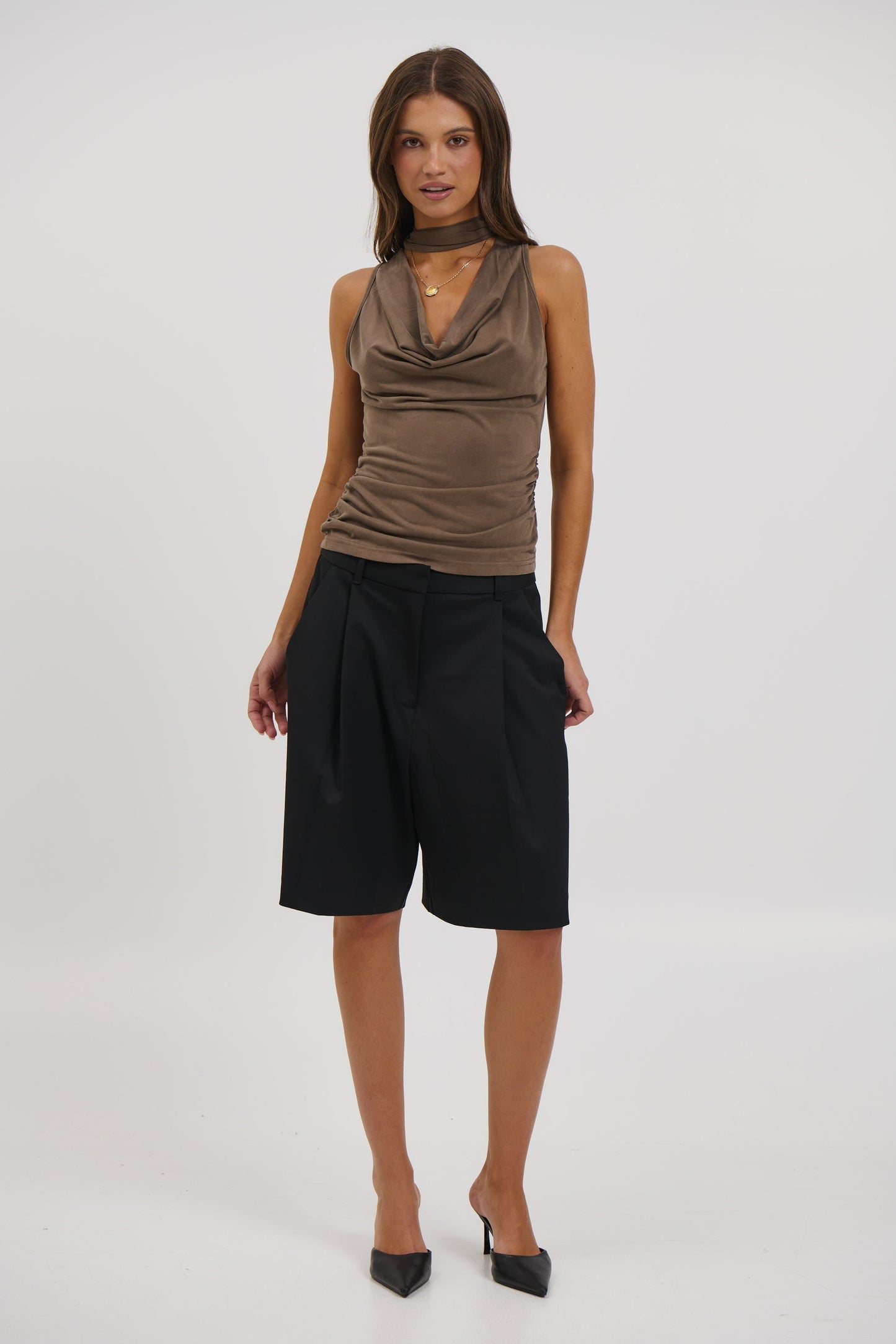 Eliza Top Brown - FINAL SALE