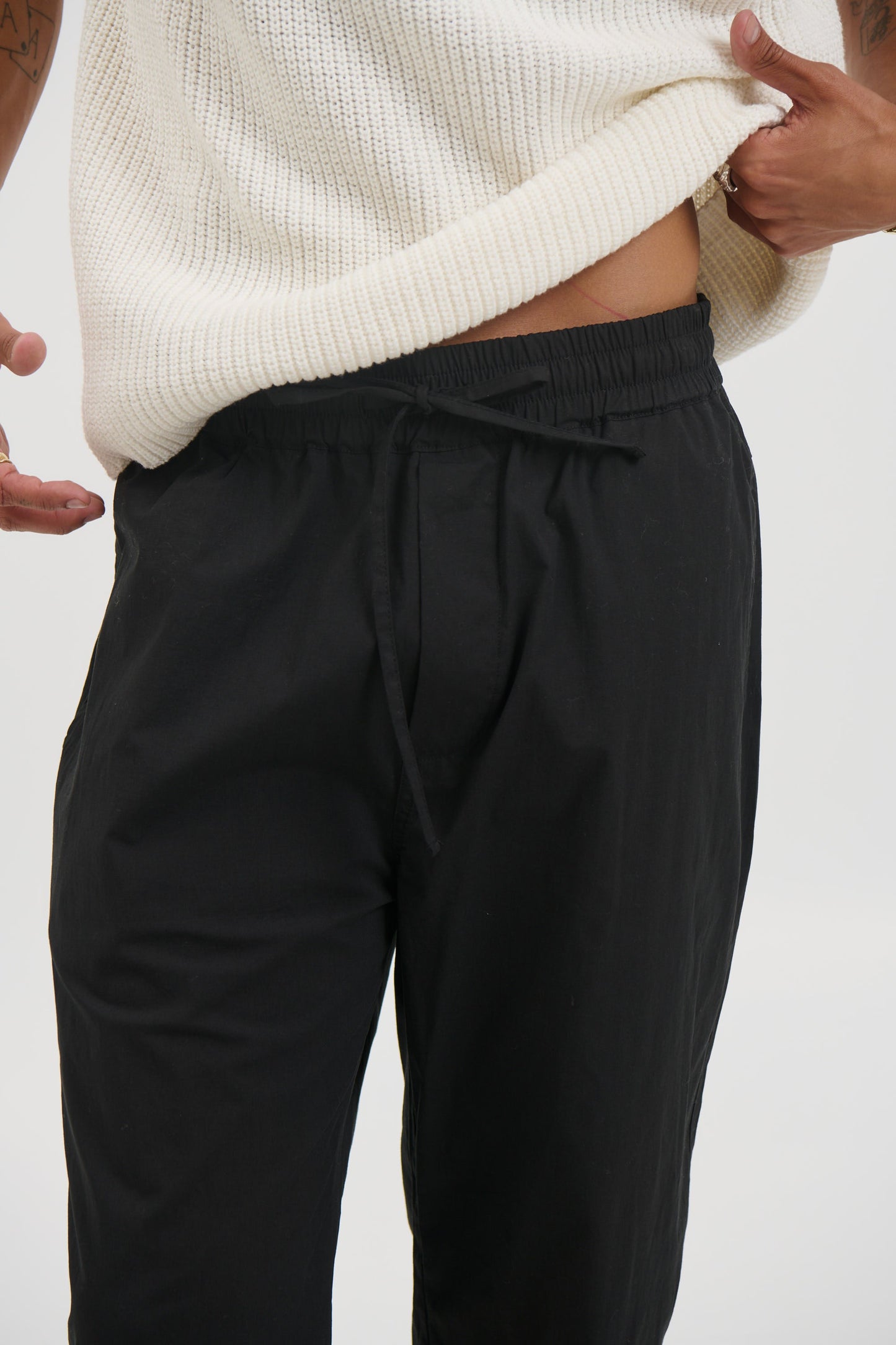 Andy Relaxed Cotton Pant Black - FINAL SALE