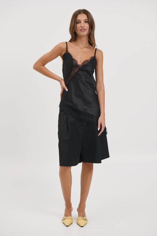 Chrishell Lace Cami Black