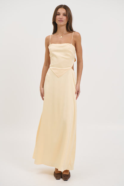 Gloria Maxi Dress Lemon - FINAL SALE