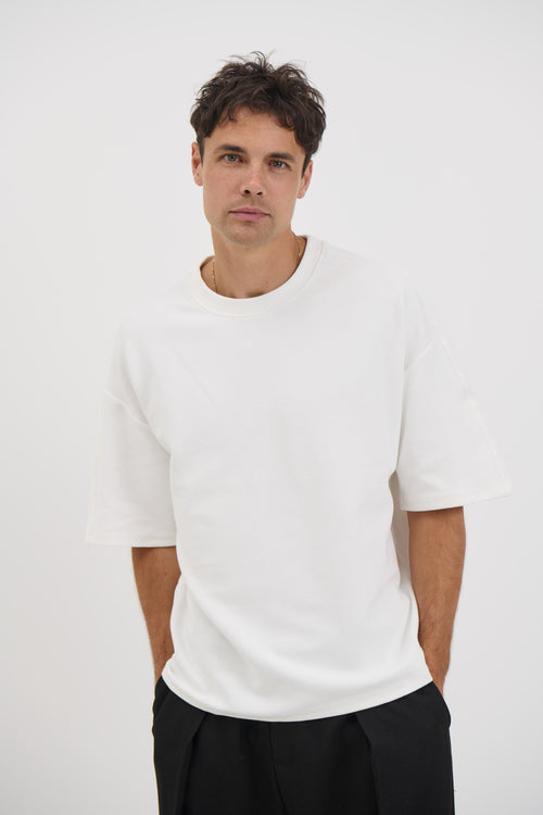 Henry Heavyweight Tee Ivory - FINAL SALE