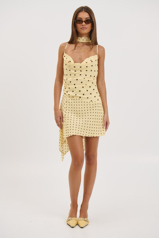 Alora Scoop Dress Lemon