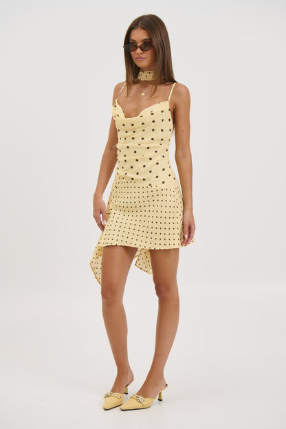 Alora Scoop Dress Lemon