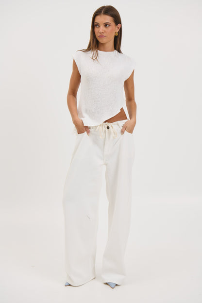 Cassie Top White