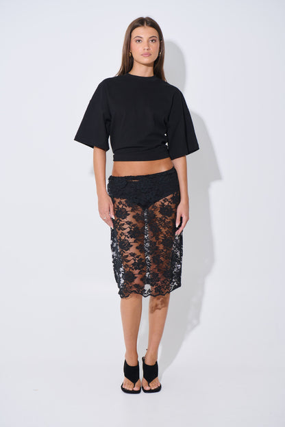 Envy Lace Skirt Black - FINAL SALE
