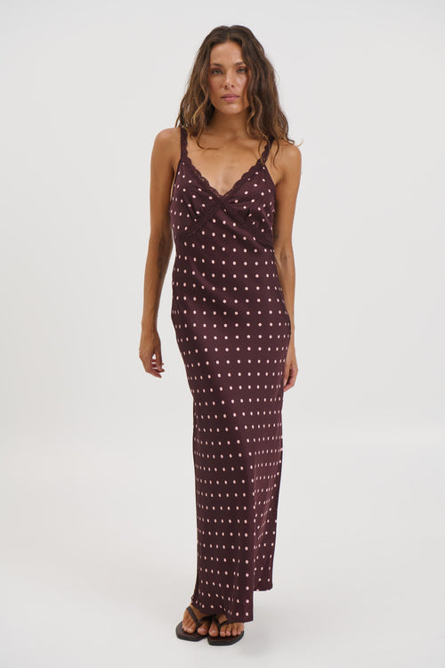 Bailey Maxi Dress Dark Chocolate