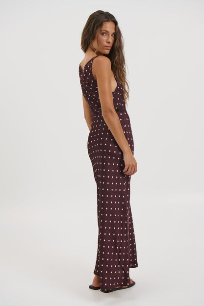 Bailey Maxi Dress Dark Chocolate