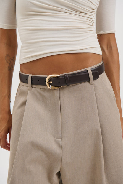 Daisy Belt Dark Cacao/Gold