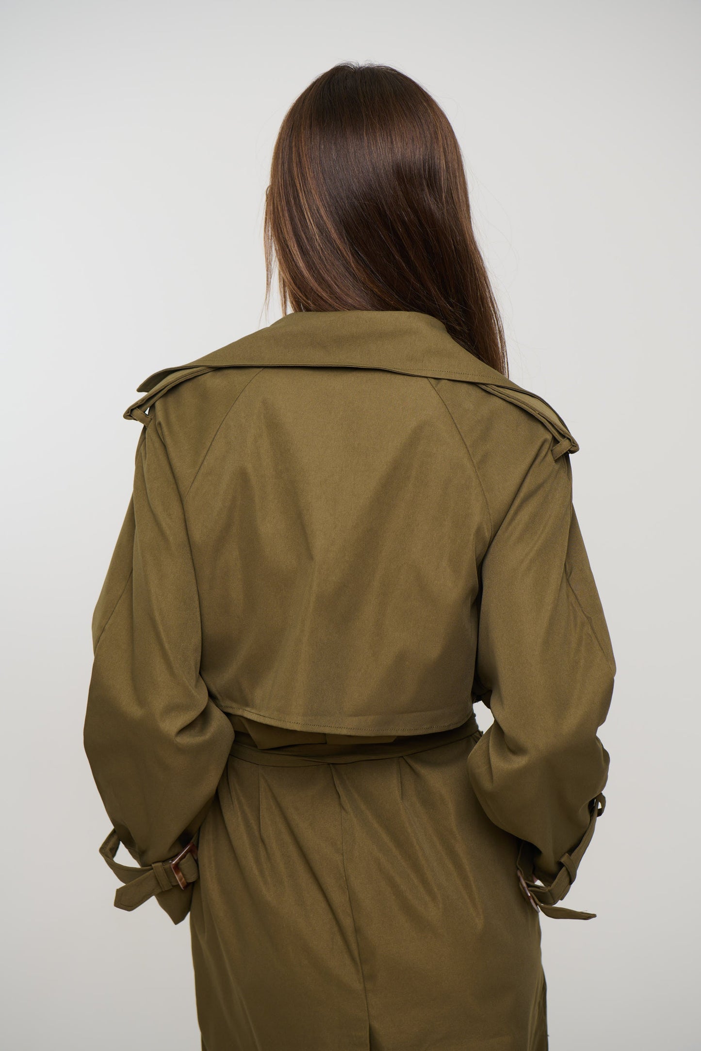 Lia Trench Olive - FINAL SALE