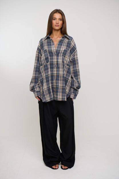 Clarity Shirt Ash Plaid