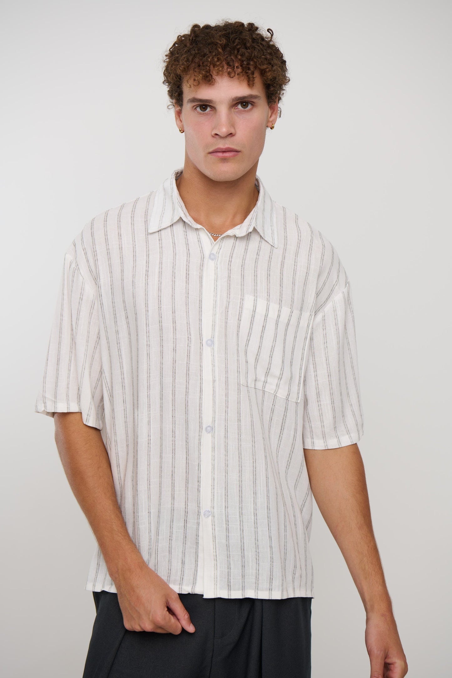 Luke Shirt Black Stripe