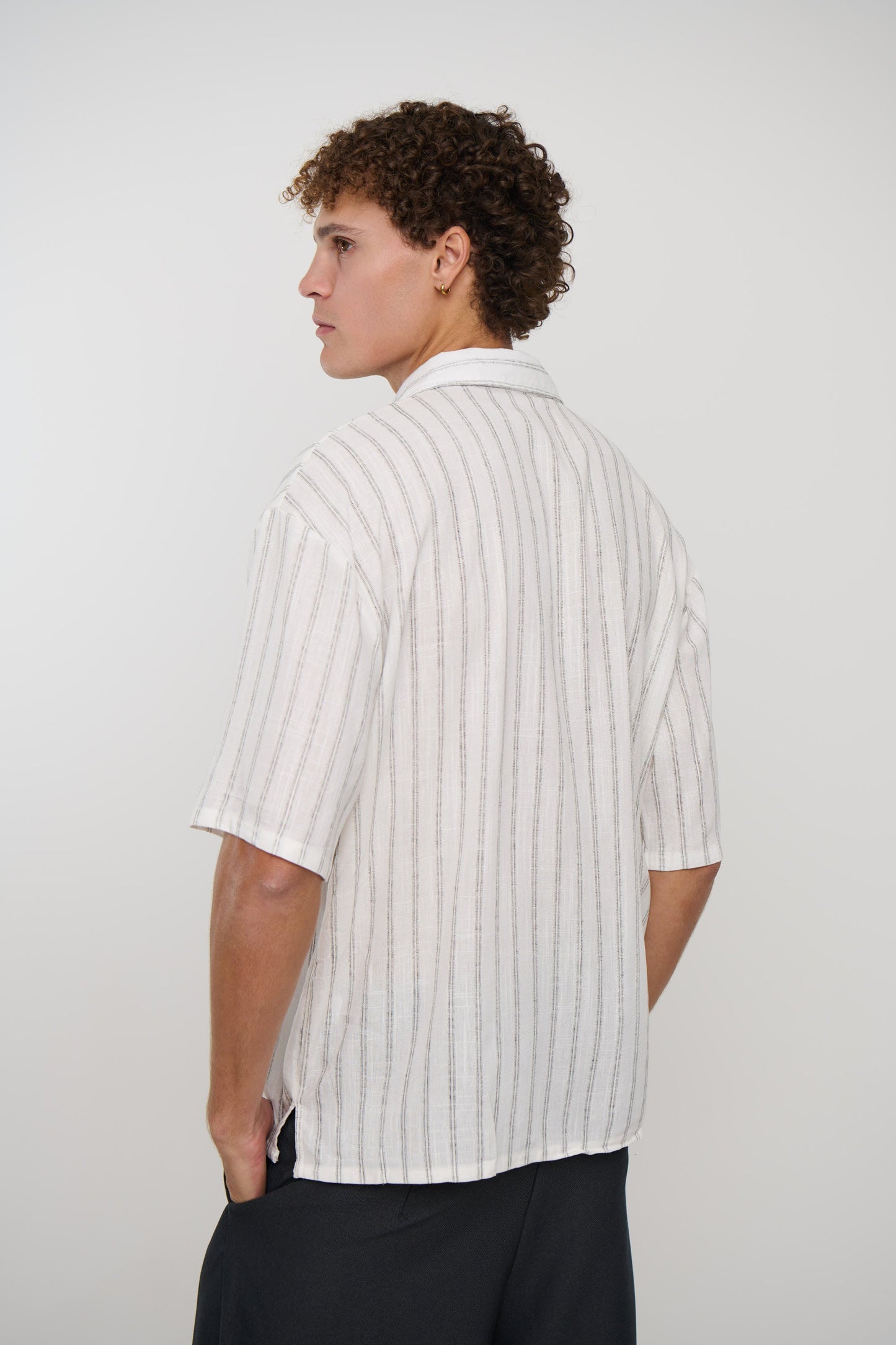 Luke Shirt Black Stripe