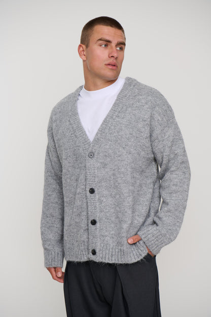 Knitted Oversize Cardigan Grey